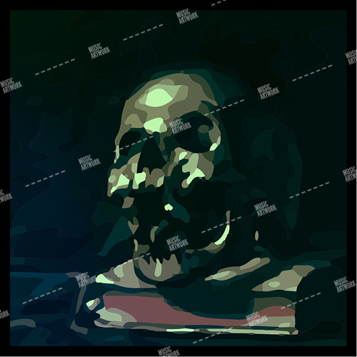 album art with a skull