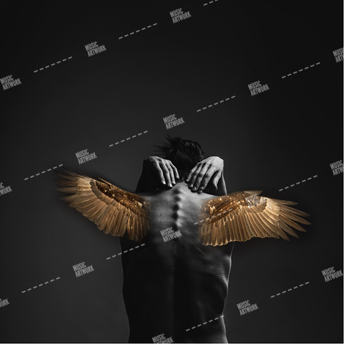 album cover art with angel