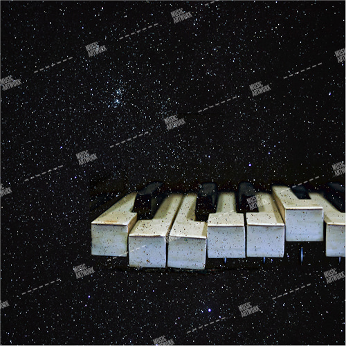 Album cover showing piano keys and stars