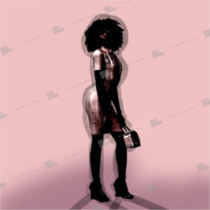 album artwork with a black girl