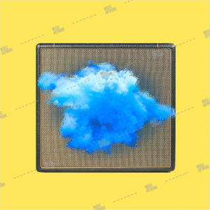 Album art with amplifier and cloud