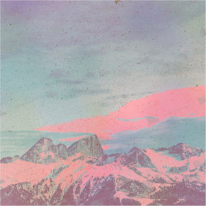Album art with mountains