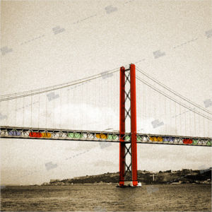 album art with bridge