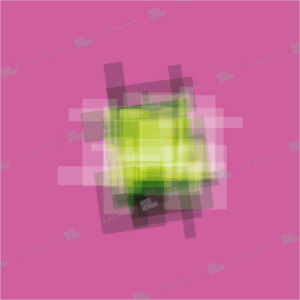 Album art with colours on pink