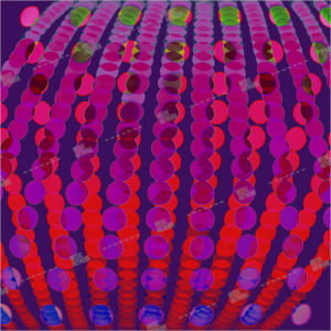 Album art with pink elements