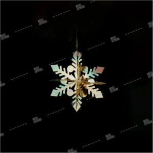christmas ornament in black background