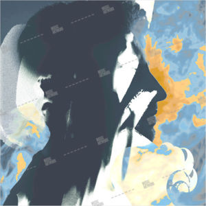 album artwork with profile of a man