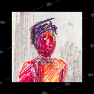 album art with painting of a boy