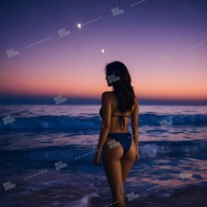 bikini girl on the beach