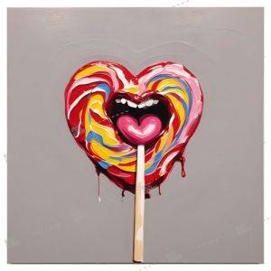 lollipop and mouth