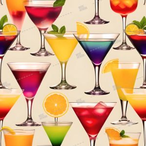 cocktail drinks, glasses